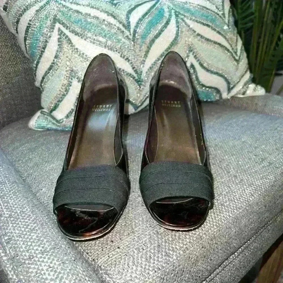 Stuart Weitzman 'Leopard' heels with open toe size 7.5N - Picture 2 of 7